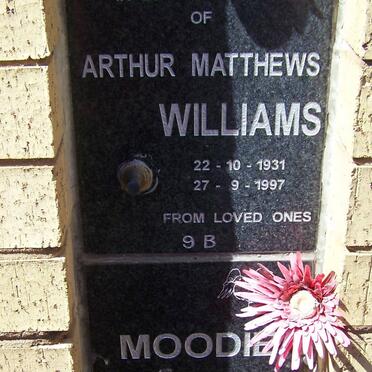 WILLIAMS Arthur Matthews 1931-1997 :: MOODIE Thomas 1947-1995