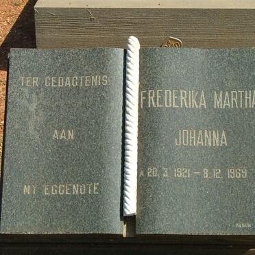 ? Fredrika Martha Johanna 1921-1969