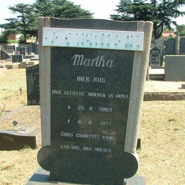 ? Martha 1903-1977