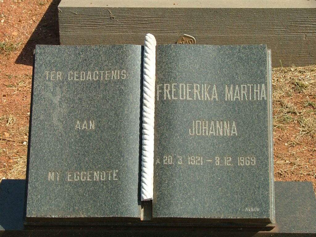 ? Fredrika Martha Johanna 1921-1969