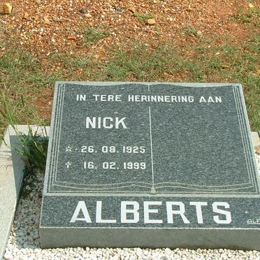ALBERTS Nick 1925-1999