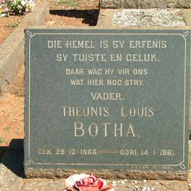 BOTHA Theunis Louis 1866-1961