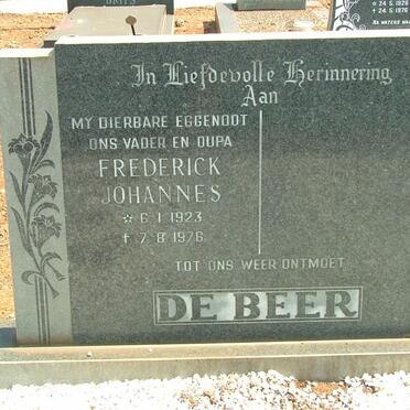 BEER Frederick Johannes, de 1923-1976