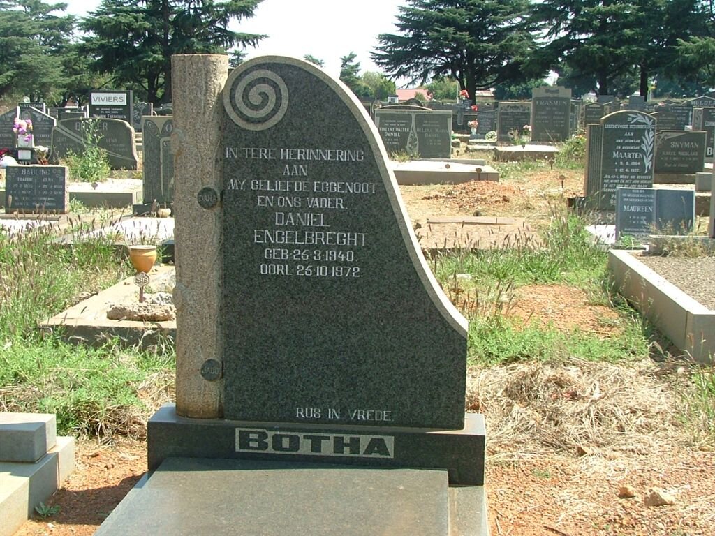 BOTHA Daniel Engelbrecht 1940-1972