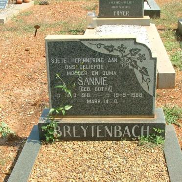 BREYTENBACH Sannie nee BOTHA 1918-1988
