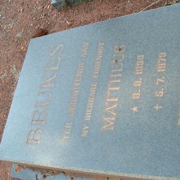 BEUKES Mattheus 1938-1973