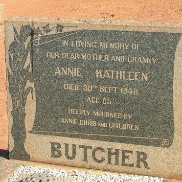 BUTCHER Annie Kathleen -1949