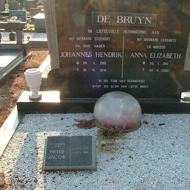 BRUYN Johannes Hendrik , de 1903-1976 &amp; Anna Elizabeth 1915-2000 :: DE BRUYN Pieter Jacob 1938-2000
