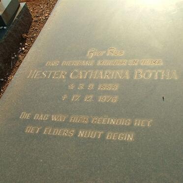 BOTHA Hester Catharina 1888-1976