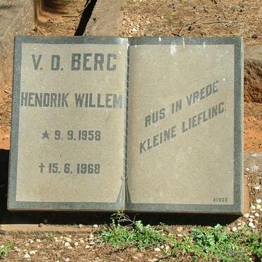 BERG Hendrik Willem, v.d. 1958-1968