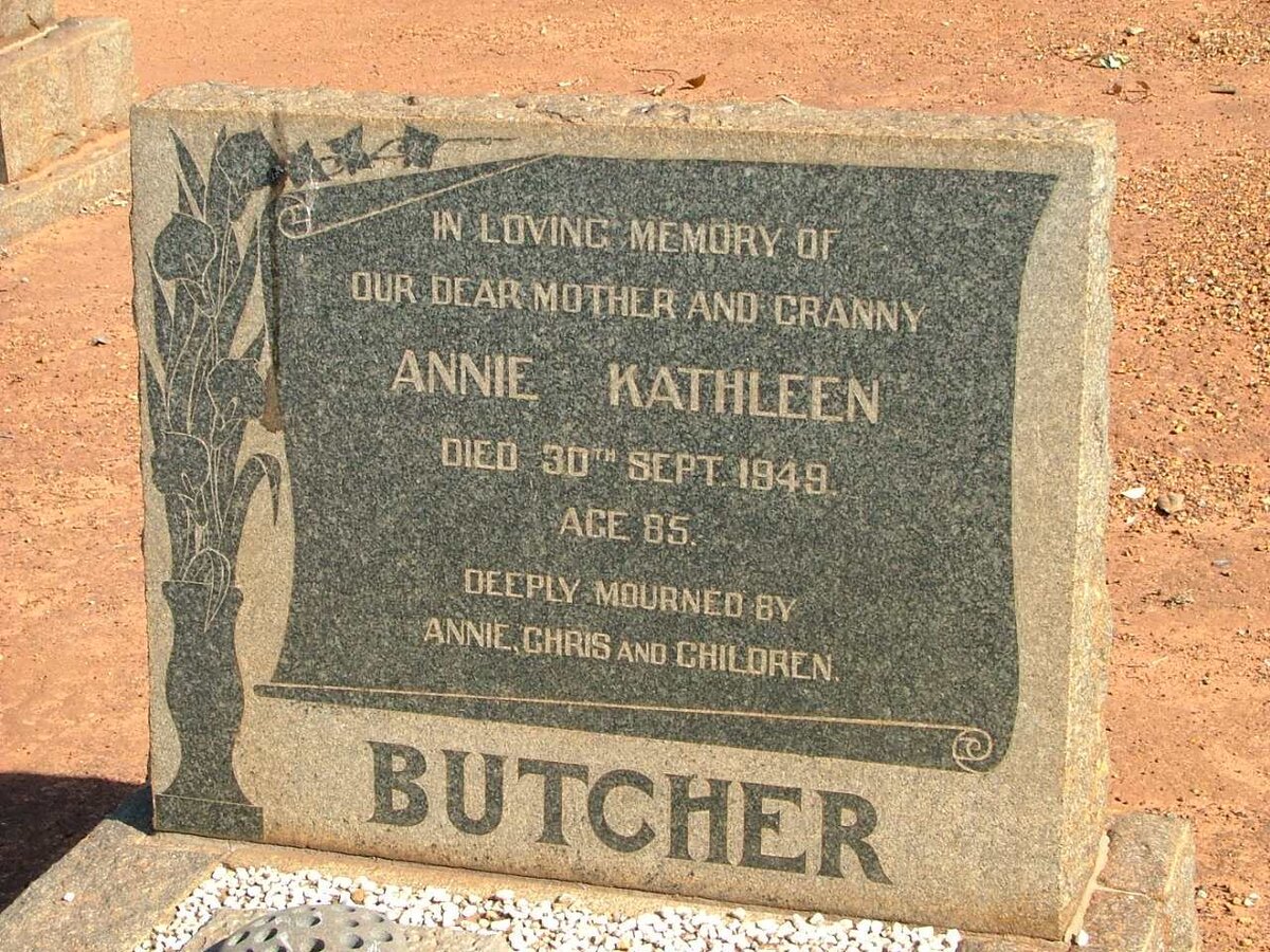 BUTCHER Annie Kathleen -1949