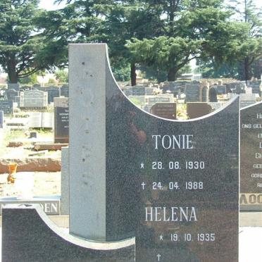 BOTES Tonie 1930-1988 &amp; Helena 1935-