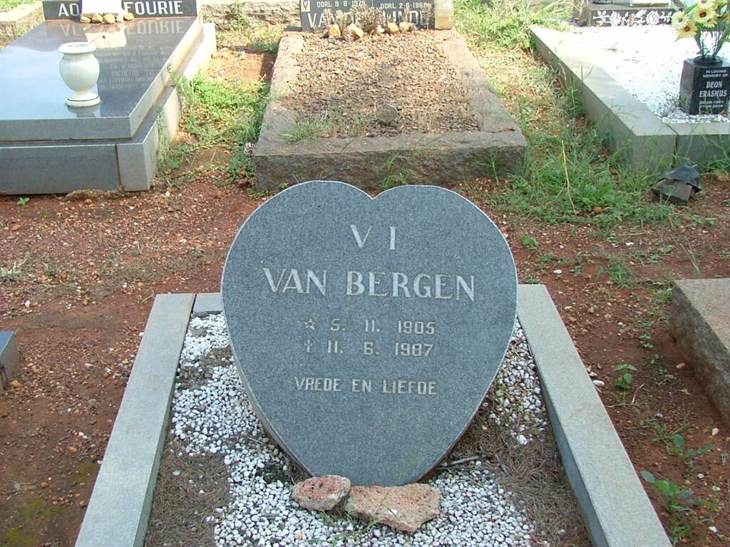 BERGEN V.I., van 1905-1987