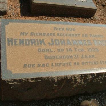 BREEDT Hendrik Johannes -1939