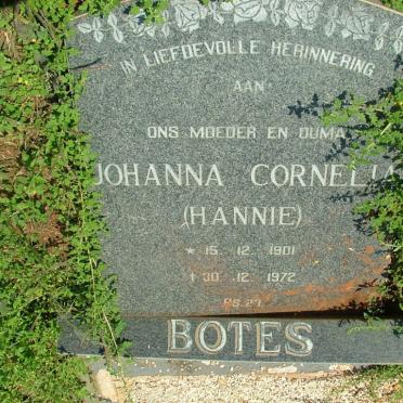 BOTES Johanna Cornelia 1901-1972