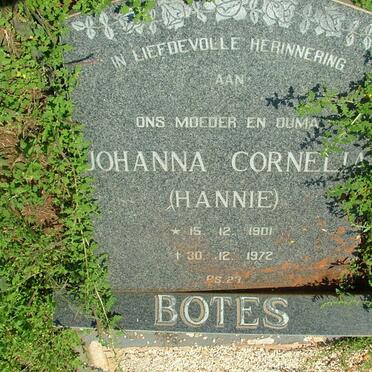 BOTES Johanna Cornelia 1901-1972