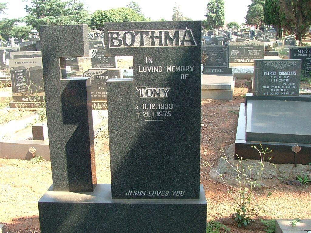 BOTHMA Tony 1933-1975