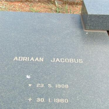 BRITS Adriaan Jacobus 1908-1980
