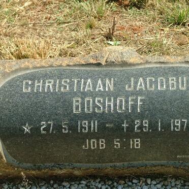 BOSHOFF Christiaan Jacobus 1911-1972