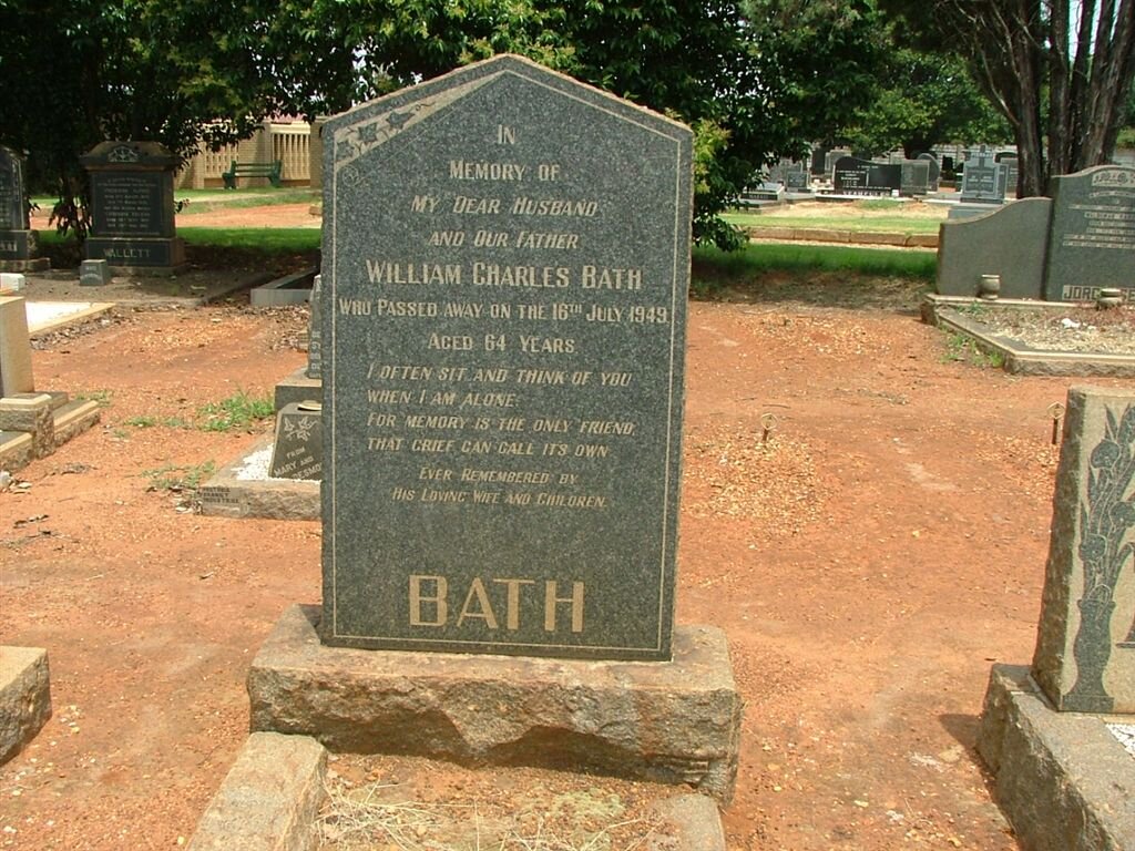 BATH William Charles -1949