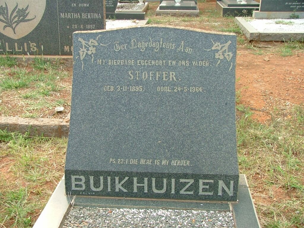 BUIKHUIZEN Stoffer 1895-1964