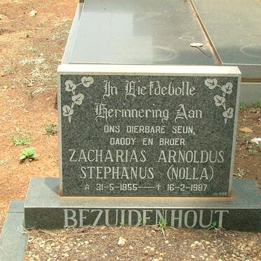 BEZUIDENHOUT Zacharias Arnoldus Stephanus 1955-1987