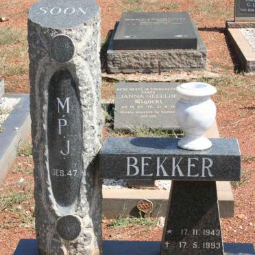 BEKKER M.P.J. 1943-1993