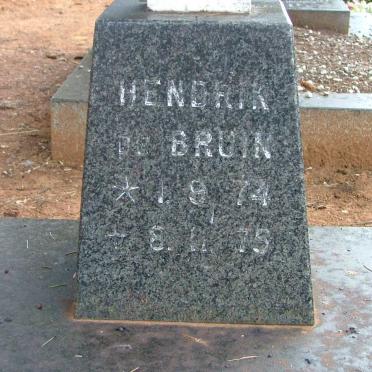 BRUIN Hendrik, de 1974-1975