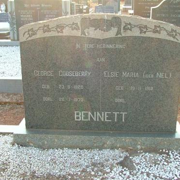 BENNETT George Cooseberry 1920-1973 &amp; Elsie Maria NEL 1918-