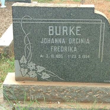 BURKE Johanna Orginia Fredrika 1895-1964
