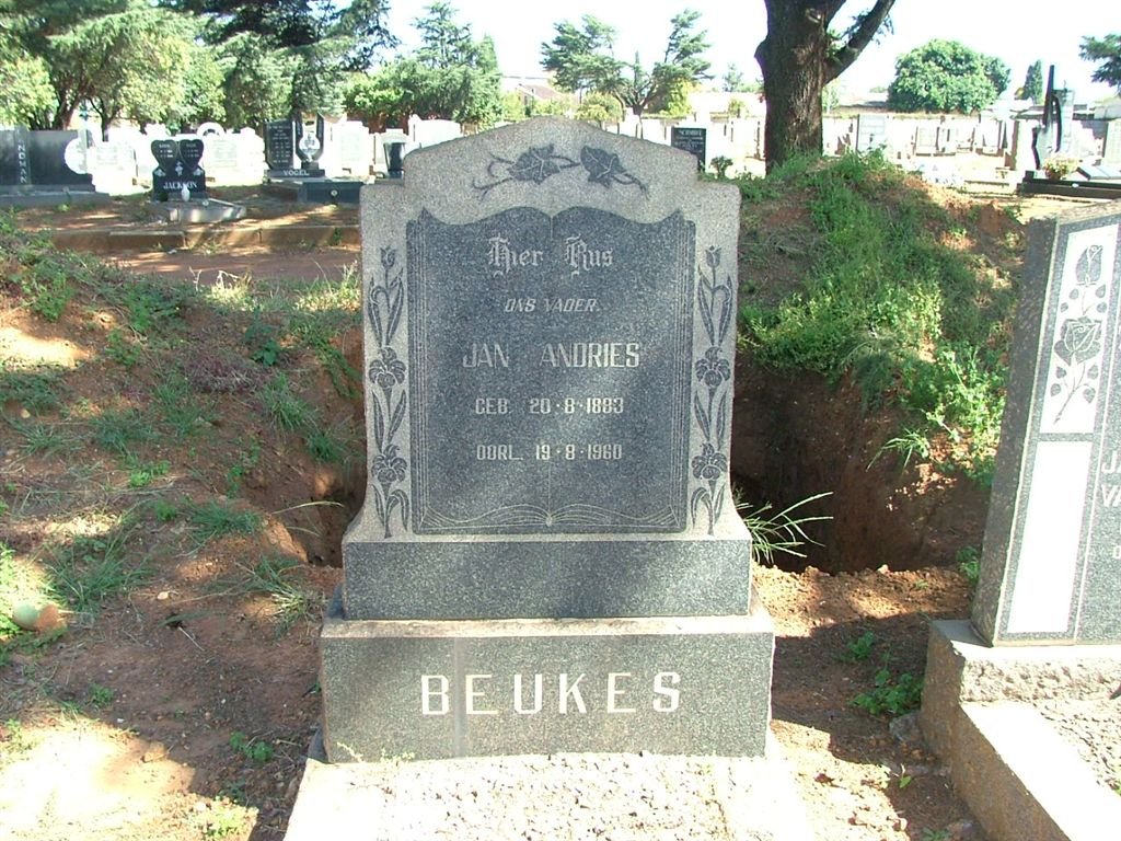 BEUKES Jan Andries 1883-1960