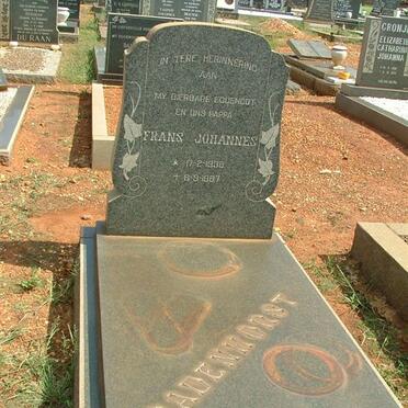 BADENHORST Frans Johannes 1938-1967