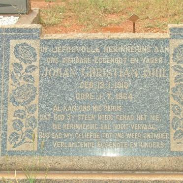 BIHL Johan Christiaan 1913-1964