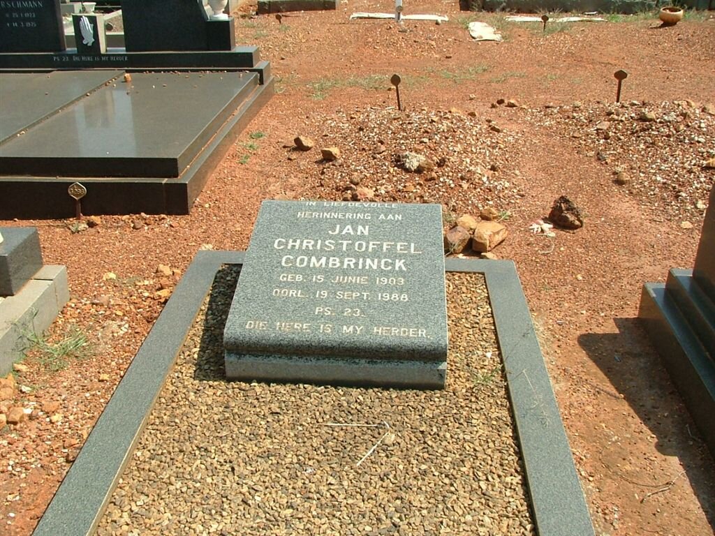 COMBRINCK Jan Christoffel 1903-1988