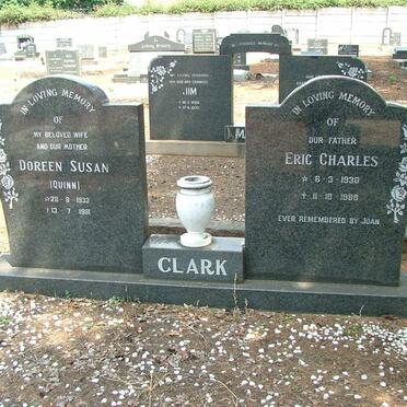 CLARK Eric Charles 1930-1988 &amp; Doreen Susan QUINN 1933-1981