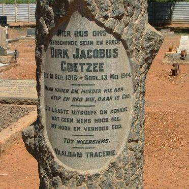 COETZEE Dirk Jacobus 1918-1944