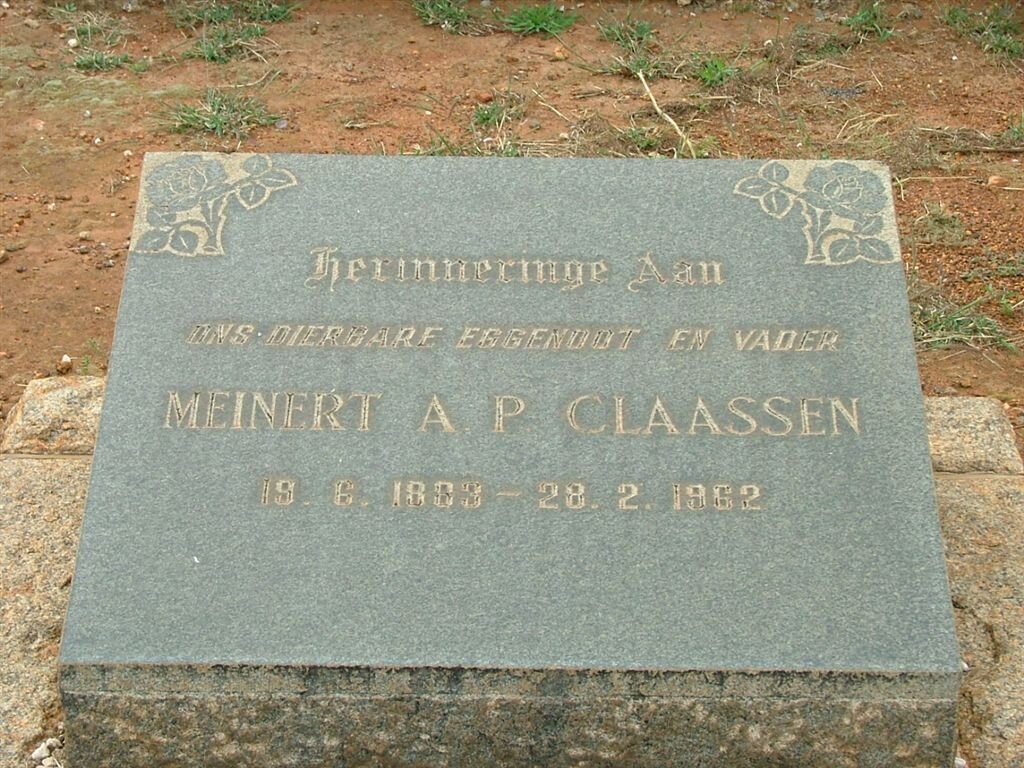 CLAASSEN Meinert A.P. 1883-1962