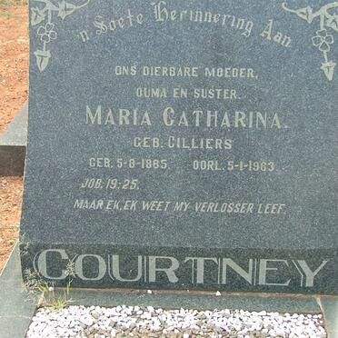 COURTNEY Maria Catharina nee CILLIERS 1885-1963