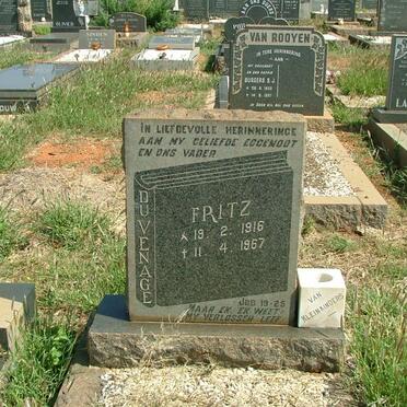 DUVENHAGE Fritz 1916-1967