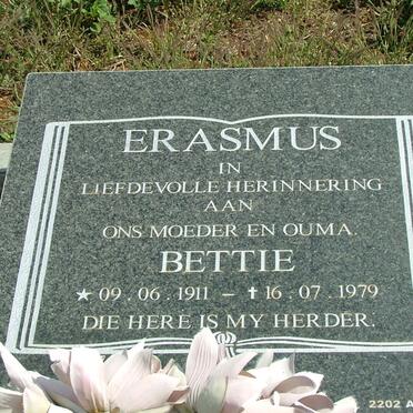 ERASMUS Bettie 1911-1979