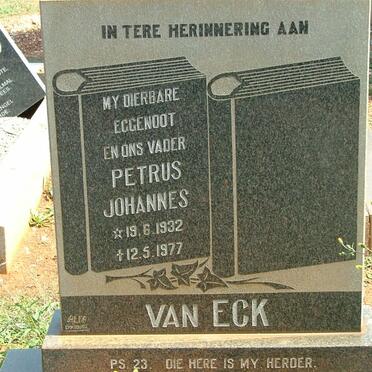 ECK Petrus Johannes, van 1932-1977