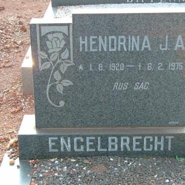 ENGELBRECHT Hendrina J.A. 1920-1975