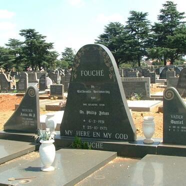 FOUCHÉ Daniel 1895-1979 &amp; Anna M.J. 1904-1990 :: FOUCHÉ Phillip Johan 1931-1975