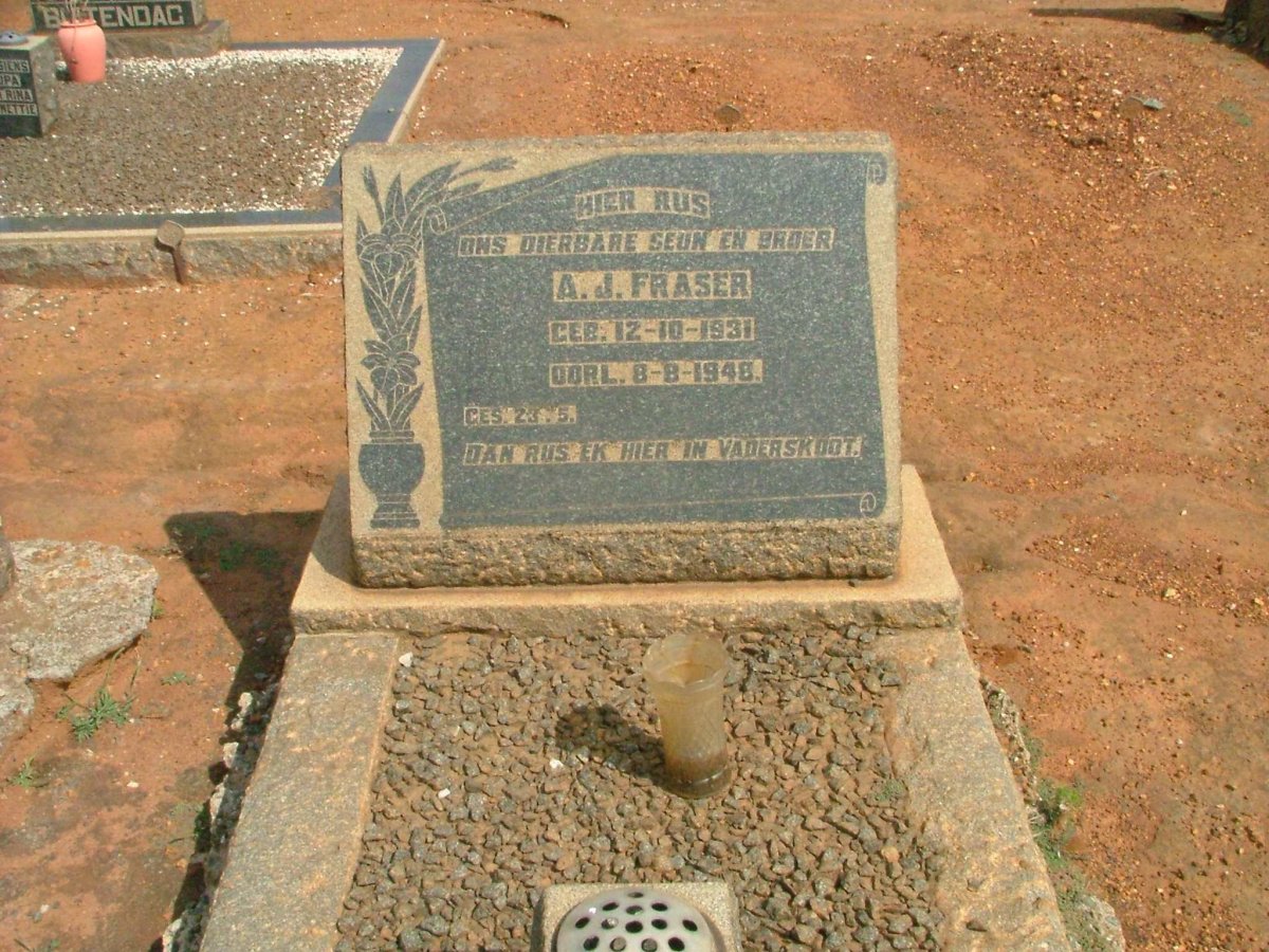 FRASER A. J. 1931-1948