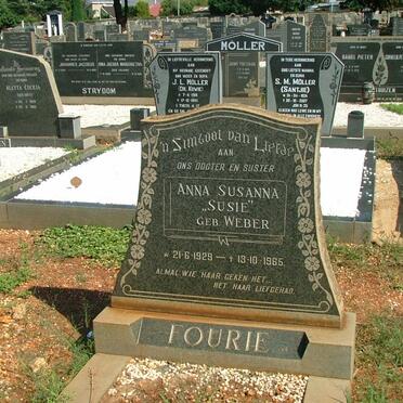 FOURIE Anna Susanna WEBER 1929-1965