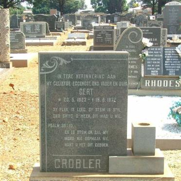 GROBLER Gert 1923-1972