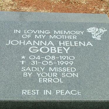 GOBEY Johanna Helena 1910-1999