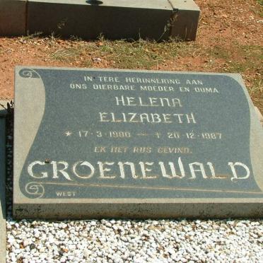 GROENEWALD Helena Elizabeth 1900-1987