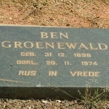 GROENEWALD Ben 1898-1974