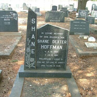 HOFFMAN Shane Dexter 1960-1981